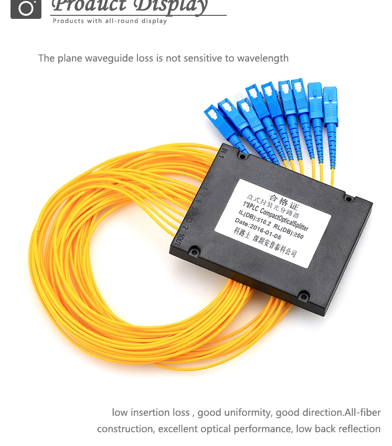 Kelushi FTTH 1*8 PLC разветвительная коробка телекоммуникационный волоконный сплиттер 1 точки 8 Кассетный Оптический Сплиттер Волоконно-Волоконный