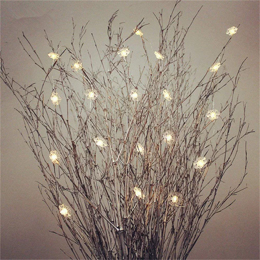 

1M 2M 3M Copper Wire led Fairy String Lights Snow Flakes Waterproof Christmas Holiday Ramadan Party Wedding decoration lights