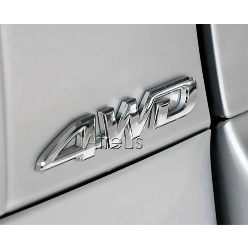 Металлическая Наклейка 3D 4WD 4x4 для Citroen c4 c5 Suzuki Grand Vitara 2016 Swift SX4 Jeep Renegade Wrangler Cherokee