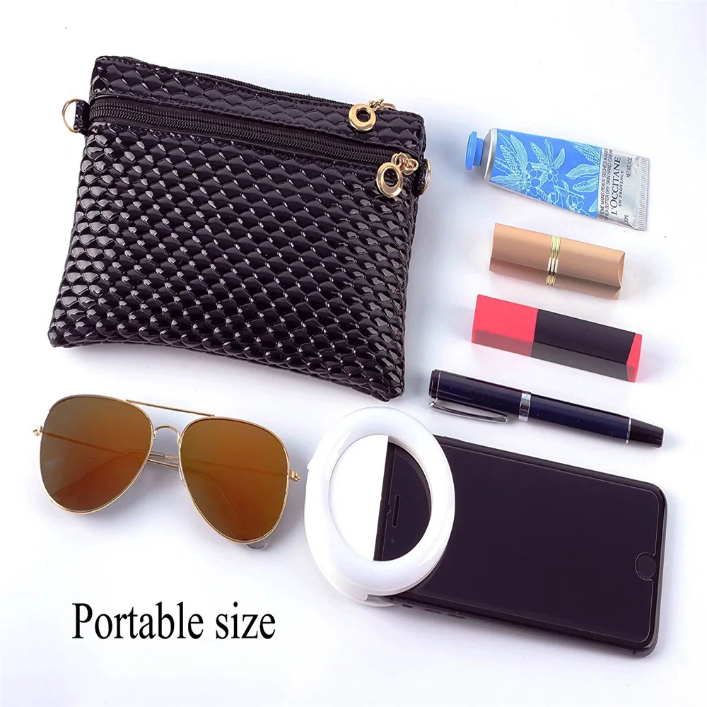 USB селфи свет LED Макияж Видео ringlight фотографическое освещение с лампами зарядка