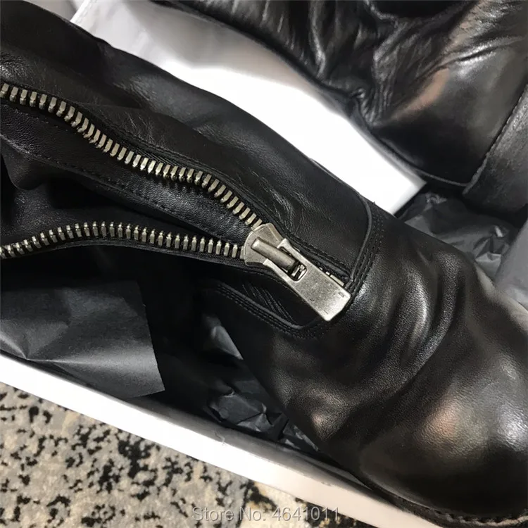 Guidi/410; черные сапоги на молнии в стиле ретро; высокие сапоги со складками на толстой плоской подошве В рыцарском стиле; женские кроссовки; кожаная повседневная обувь