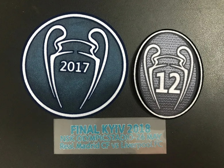 JINGXI Новинка 2017 + 12 раз респект Лига Чемпионов Реал Мадрид патч-патчи футбольная