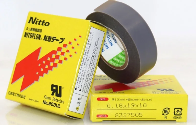 T0.18мм * w19мм L10m лента nitoflon 903UL Nitto PTFE (10 шт./лот)|Лента| |