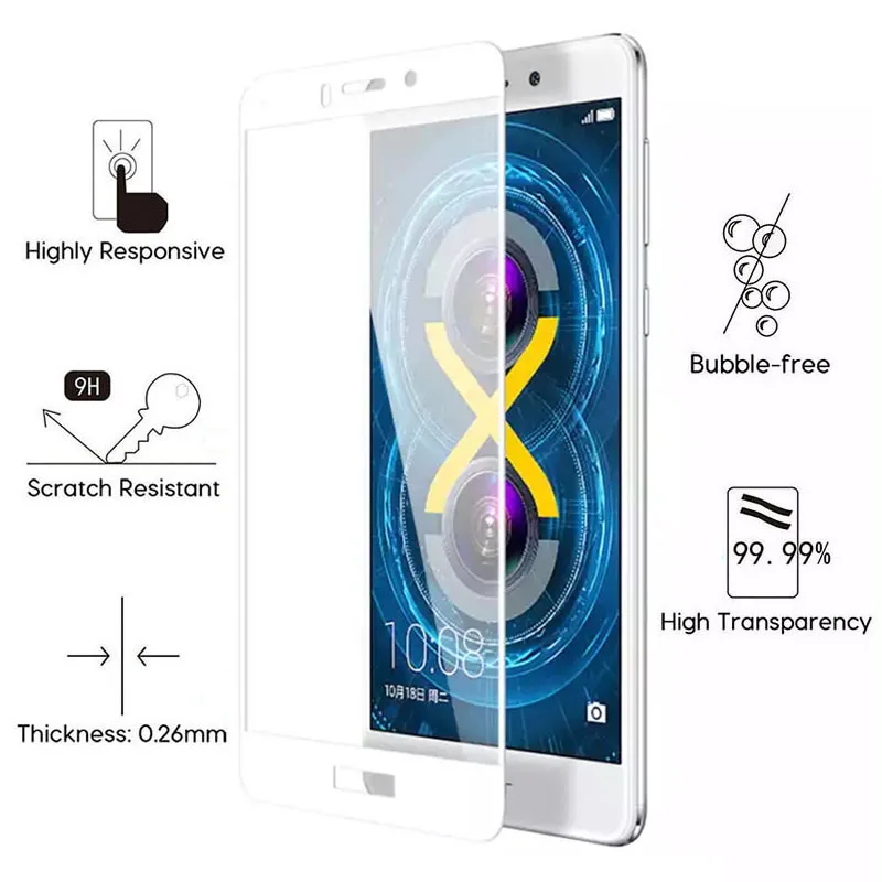 Закаленное стекло для Honor 6 C Pro 6c 6a 6x Защита экрана Huawei A X A6 X6 C6 cpro|Защитные стёкла и