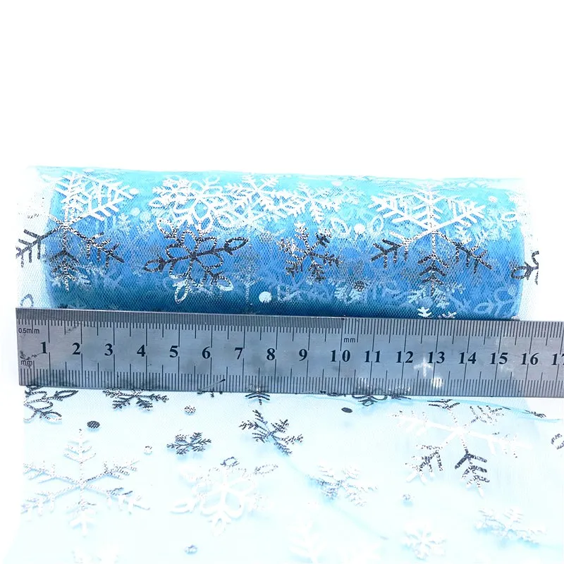 10 Yd тюль рулон ткани DIY Baby Shower юбка пачка Свадебная вечеринка Новогодние украшения подарки стул пояс зима Wonderland Декор