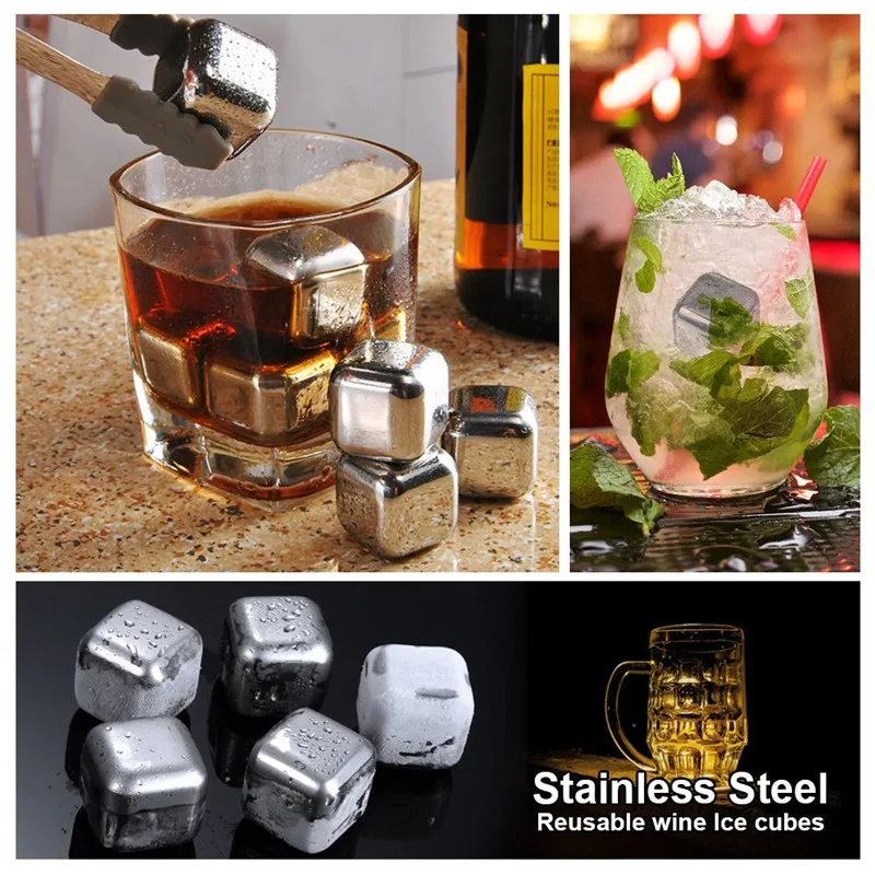 304 нержавеющая сталь Вино кубики льда здоровое охлаждение вина напитки виски