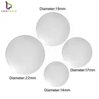 Оптовая продажа 10 шт 14 мм17 мм19 мм22 мм 316L из нержавеющей стали на заказ пустые пластины подходят плавающие прелести стеклянные медальоны LSFP05