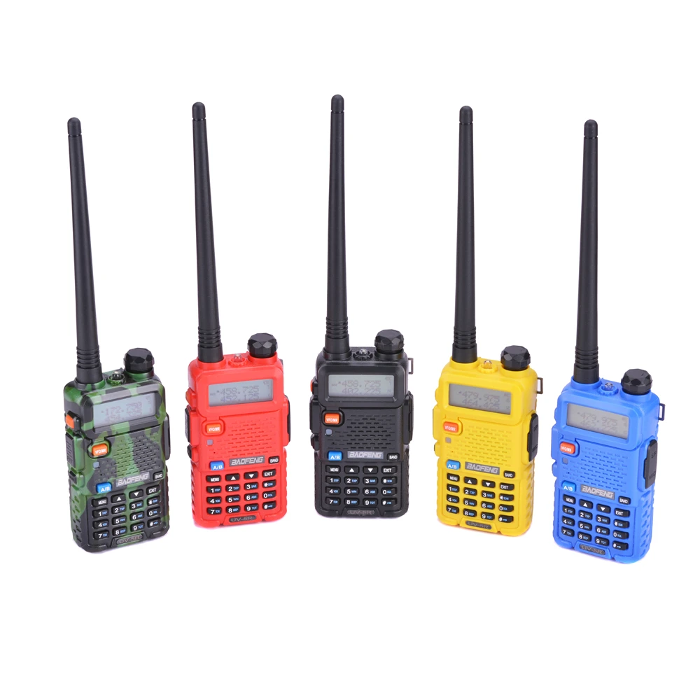Baofeng UV 5R иди и болтай Walkie Talkie “иди Dual Band Профессиональные 5 Вт 1800 мАч Ham