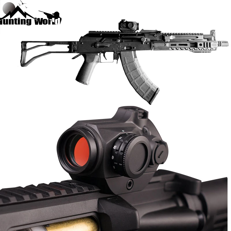 Тактический азотонаполненный противоударный 3MOA 1x20 Red Dot Коллиматорный прицел Красная подходит 11/20 мм с креплением для крепления для охоты AK47 AR15 прицел