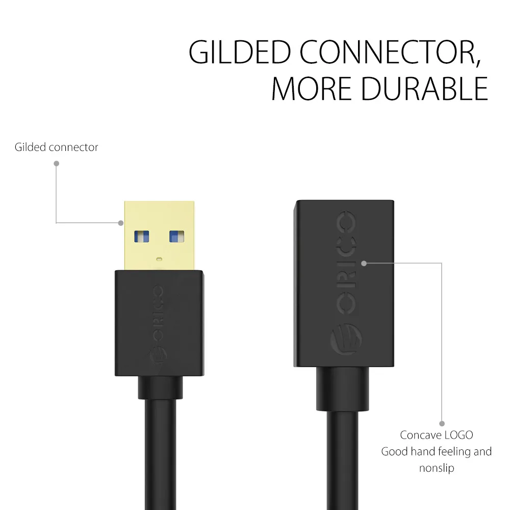 ORICO USB к 3 0 Супер Скоростной тип A папа женскому Удлинительный Кабель кабель для