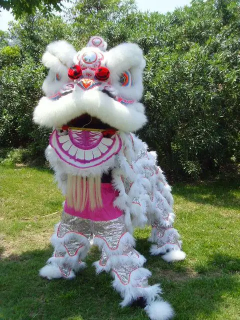 OISK танцевальный костюм льва талисман из чистой шерсти Южная взрослый размер