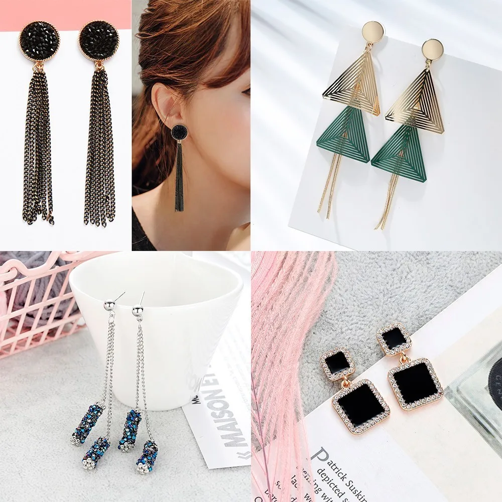 Женские Висячие серьги Boucle d'oreille Girl корейские и японские 2021|Серьги-подвески| |