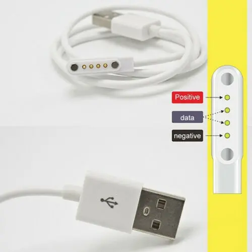 4Pin Магнитный зарядный кабель для часов KW18/KW88/K88H/GT88 | Электроника