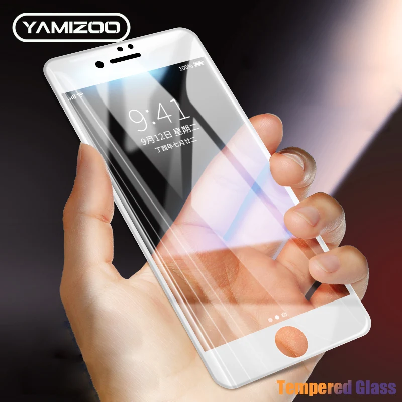 YAMIZOO для iPhone 7 Защитное стекло экрана Plus 6 s 8 X XS Max XR закаленное On|Защитные стёкла и
