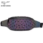 Badenroo Брендовые женские нагрудные сумки стеганая светящаяся Геометрическая поясная сумка из лазерной кожи трендовая красочная поясная сумка с блестками женская сумка через плечо