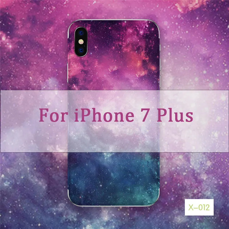 For iPhone 7 Plus Красочные Звездные граффити телефон наклейка на задней обложке для iPhone 6 6S 7 8 X клейкая пленка из ПВХ для iPhone 7 6 8 Plus наклейки - Цвет: For iPhone 7 Plus