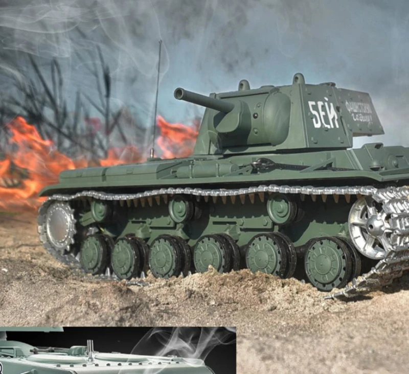 Российский KV 1 бронированный боевой танк с дистанционным управлением модель 1:16