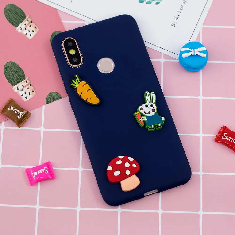 Силиконовый чехол с цветами для телефона Xiaomi Redmi S2 милый мягкий из ТПУ