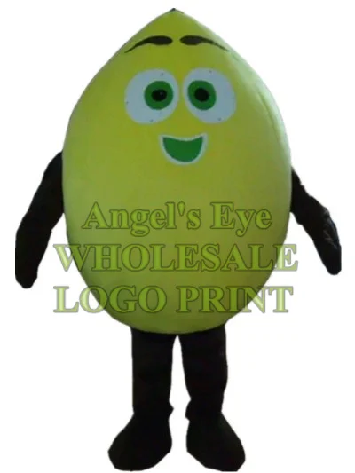 Лимон костюм Талисман из лимона для взрослых размер настраиваемый фруктовая