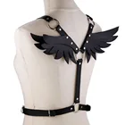 Кожаный бандаж KMVEXO с крыльями в готическом стиле