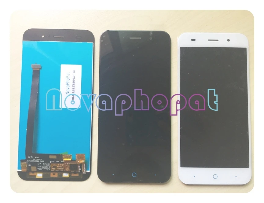 Novaphopat Черный сенсорный экран для ZTE Blade X7 D6 V6 Z7 T660 T663 ЖК дисплей с сенсорным экраном