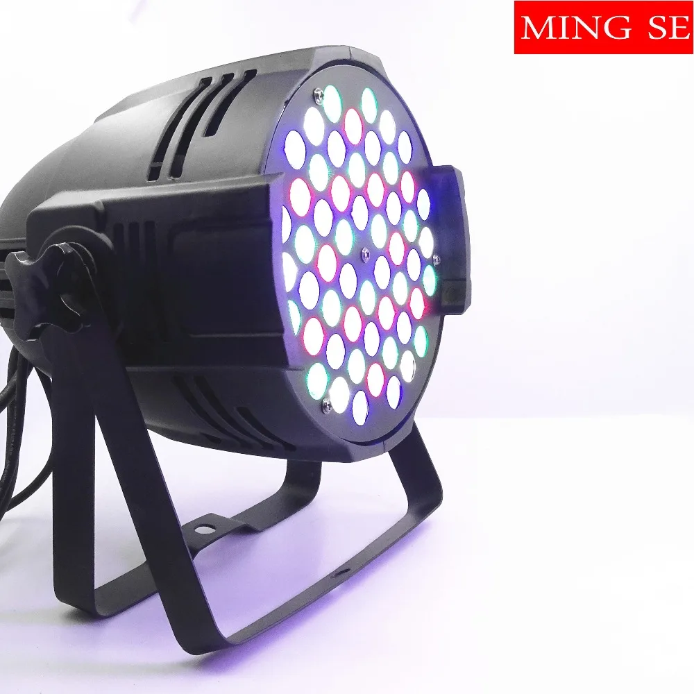 

6pcs 54X3W RGBW LED Par Light R12 G18 B18 W6 LED PAR DMX512 controller led lights, disco lights DJ equipment with flight case