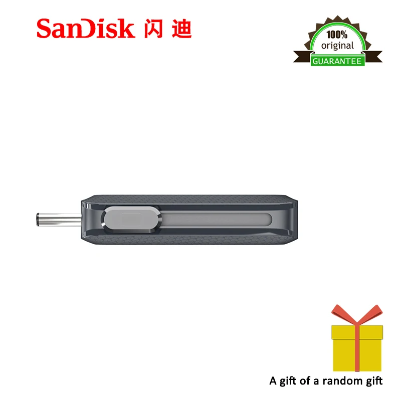 100% Оригинальный Новый Sandisk 128GB SDDDC2 экстремально высокая скорость тип c USB3.1 двойной