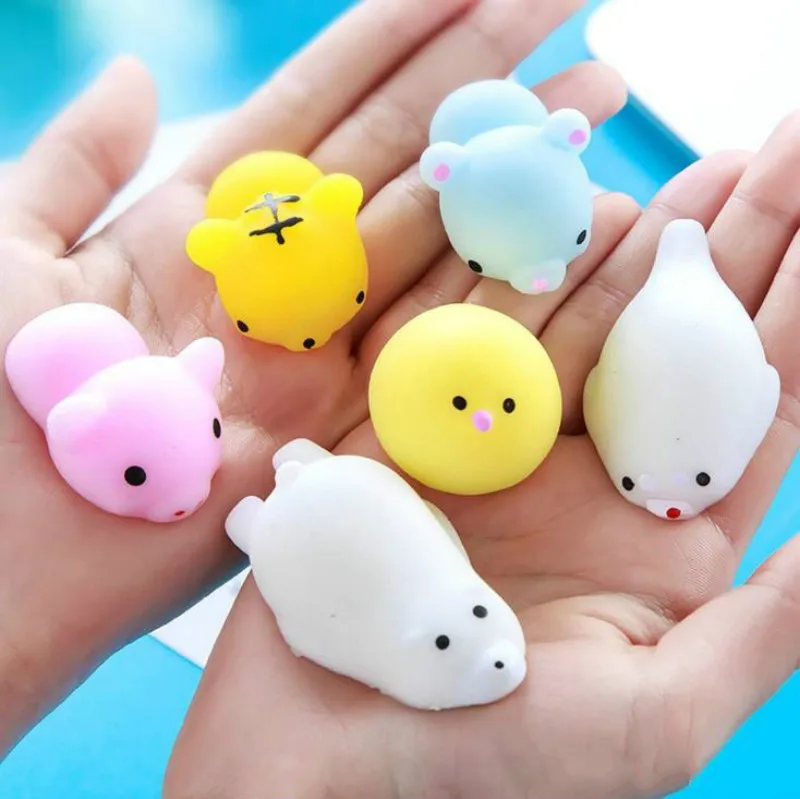 Mskwee милый мини мягкий Кот салфетки Антистресс мяч Mochi сжимаемые игрушки мягкие