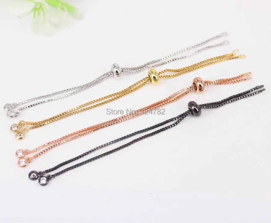 40 шт. разноцветная цепочка для изготовления браслета регулируемая макраме