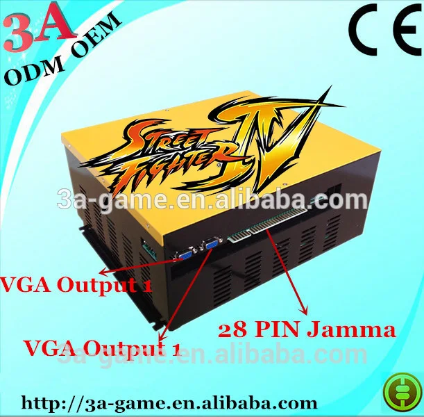 Аутентичная аркадная версия игровая материнская плата Super Street Fighter 4 игровых консолей