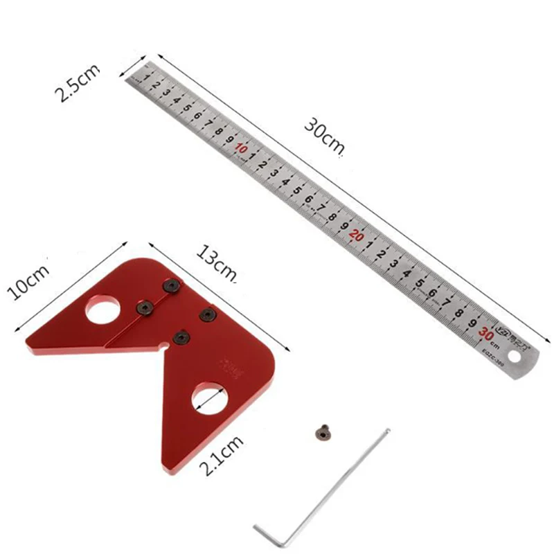 TALI 45 Degree Scriber Woodworking Round Center Line Drawing Ruler Gauge Carpentry Layout Tools | Инструменты