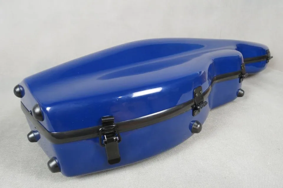 Высококачественный крепкий голубой чехол для скрипки из стекловолокна 4/4 два