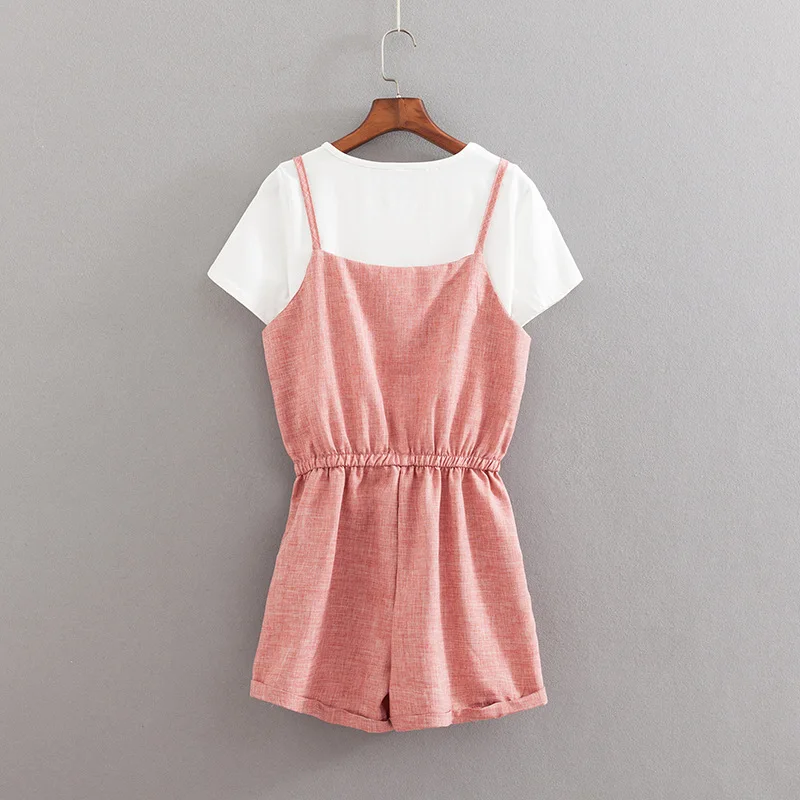 2019 плюс размер повседневный комплект из двух предметов Летняя женская одежда