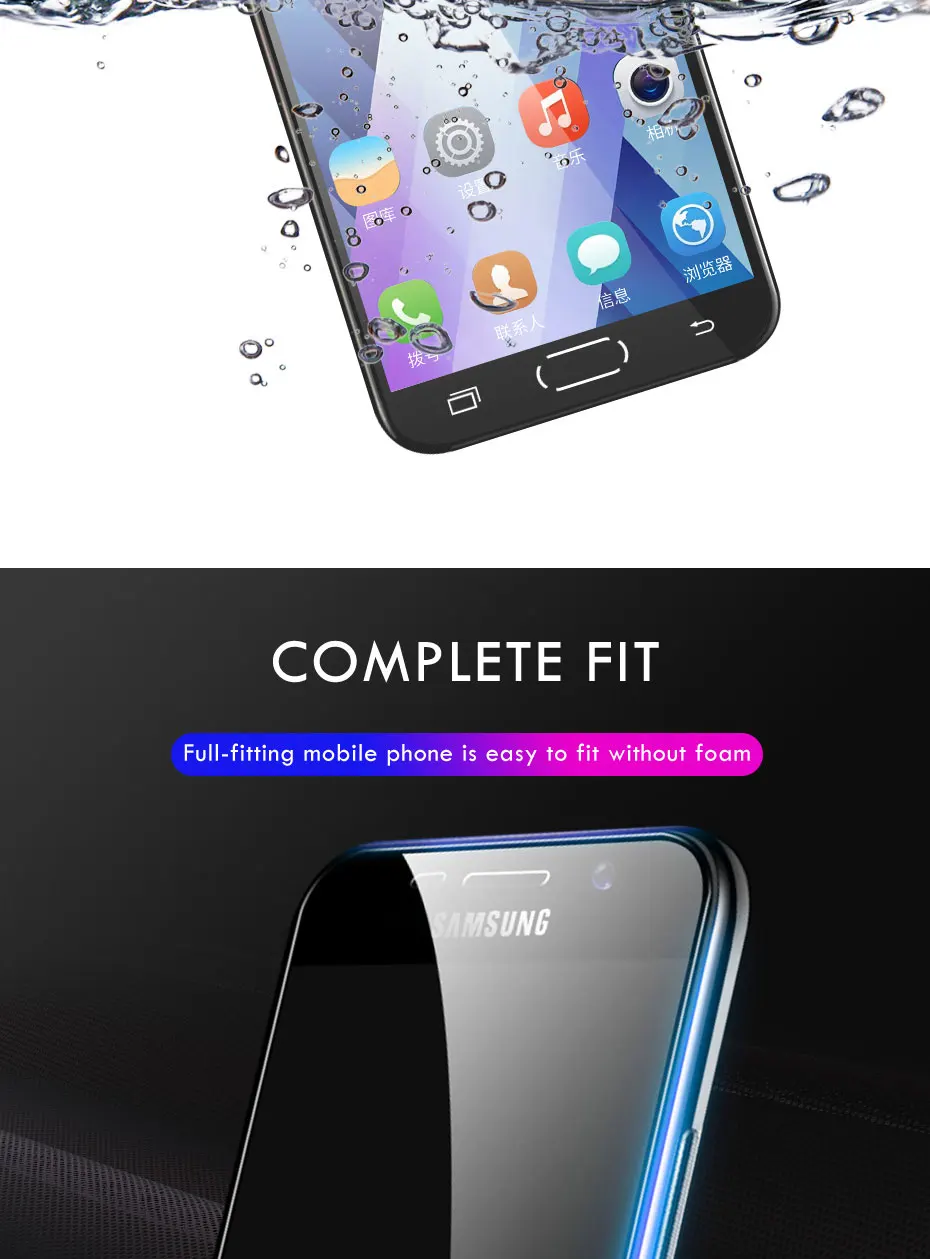 3-1 шт 9H закаленное стекло для samsung Galaxy A7 A9 J4 J6 Plus Защита экрана для samsung Galaxy J6 J4 A6 A8 Plus стекло