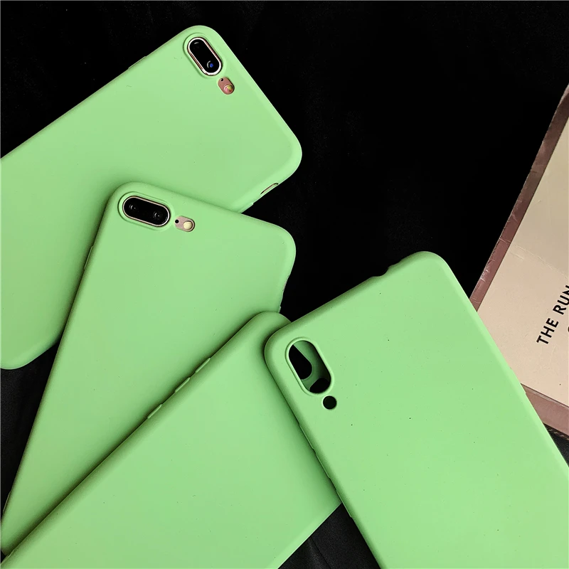 Kexin For Huawei Honor 5X/6/7/8 Lite Fine rock sand Green Cover 10 9 7i V8 V9 Play Phone Case Shockproof |