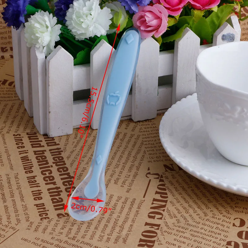 Мягкая силиконовая ложка для кормления Красивая посуда подарки детей | Мать и