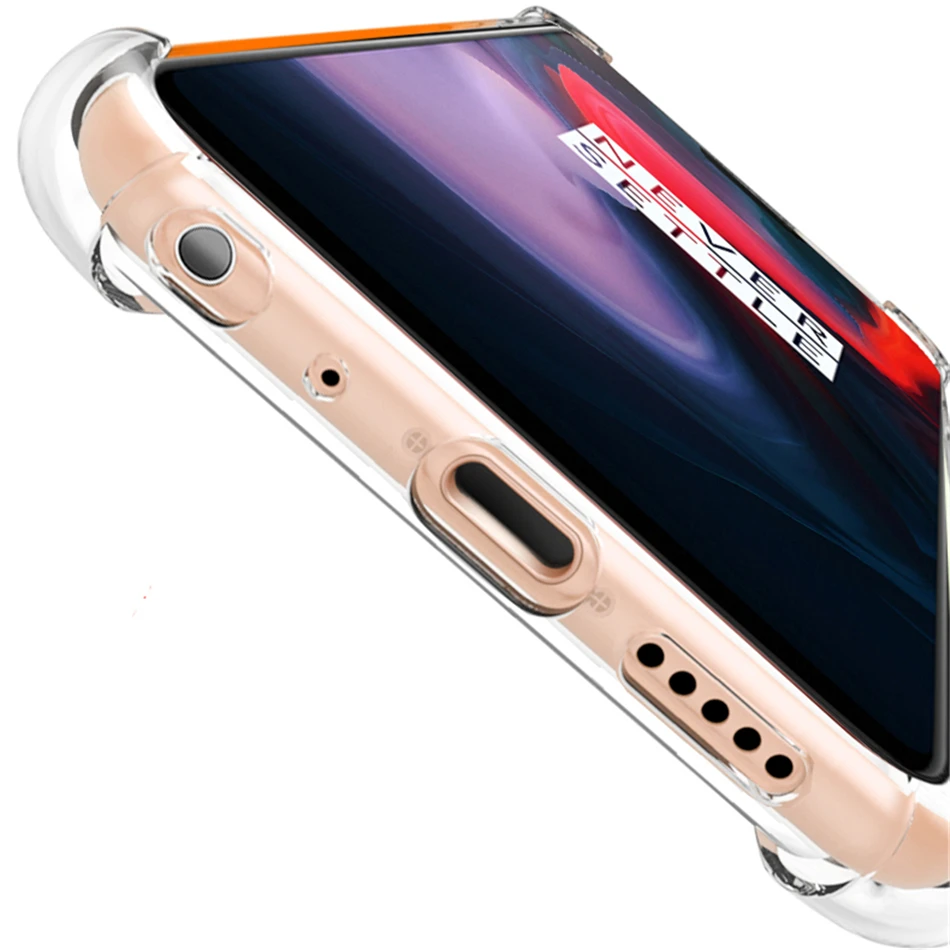 Воздушная подушка противоударный чехол для телефона Oneplus 6 5 5T 3 3T Мягкая