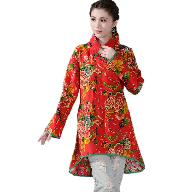 Брендовое весенне-осеннее женское платье с вышивкой из хлопка и льна элегантное