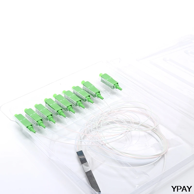 Мини PLC 1X8 одномодовый волоконно оптический разветвитель FTTH Сталь Тип трубки SCAPC