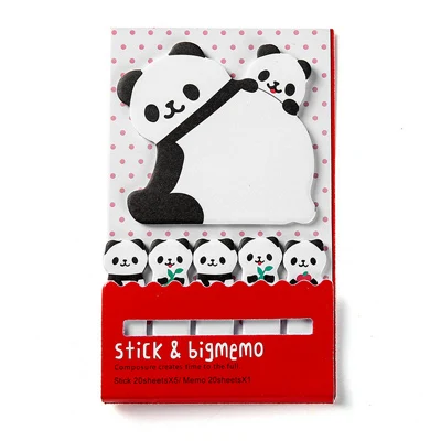 04 panda Мультяшная панда, животные, блокнот для заметок, блокнот, бумажный стикер, кавайный блокнот, канцелярские принадлежности, pepalaria, офисные, школьные принадлежности - Цвет: 04 panda