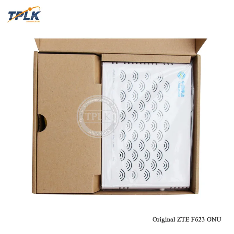 10 шт./лот оригинальный новый бренд ZXHN F623 ONU/ONT GPON английская версия с 1GE + 3FE 1