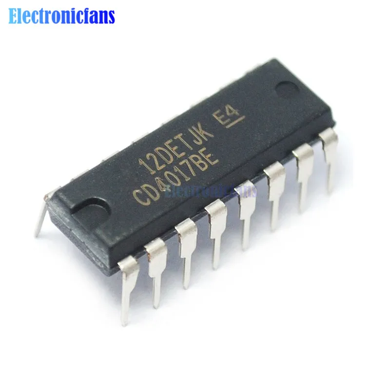 10 шт. CD4017 CD4017BE 4017 DIP-16 | Электронные компоненты и принадлежности