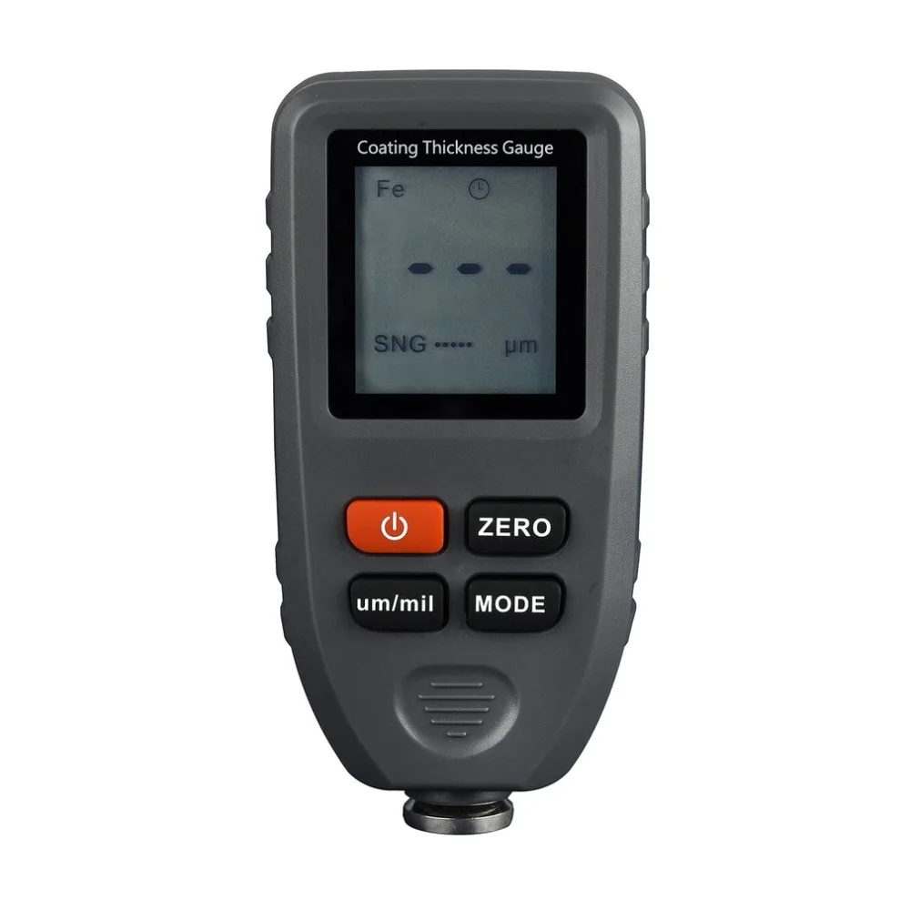 TC100 Digital Thickness Gauge Coating Meter Car Tester Measuring Range 0~1300um Backlight | Инструменты