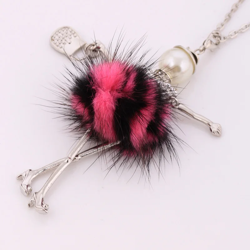 Новинка модная кукольная подвеска колье очаровательное шерстяное платье