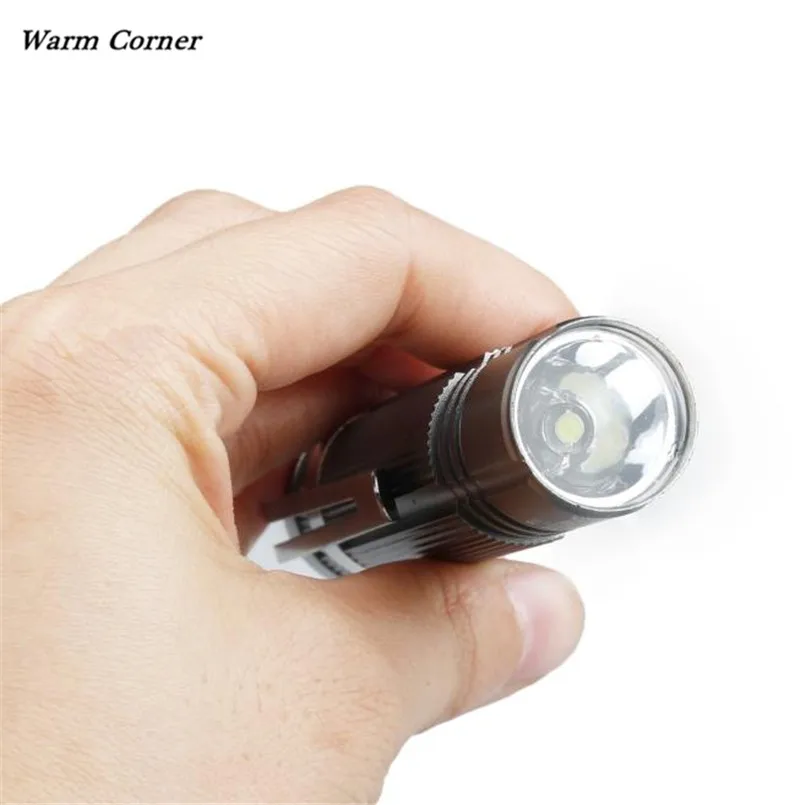 Теплый угол LM 7W CREE Q5 LED 1200lm мини фонарик 14500/AA лампа водонепроницаемый Бесплатная