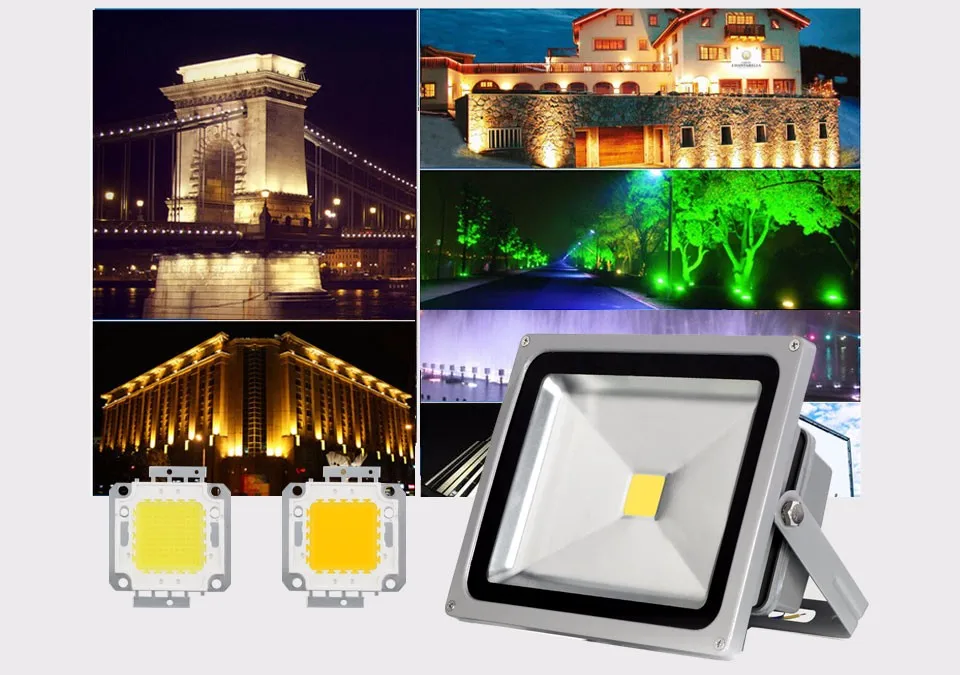 Высокая Мощность Epistar COB светодиодный чип 10 Вт 20 30 50 100 DC 10V-32V интегрированный