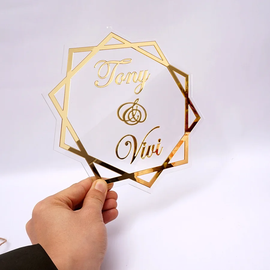 

Custom Acrylic Mirror Wedding Name Sign Personalized Table Decor Bride Groom Frame For Party Decor Guest Gifts Photo Props Favor
