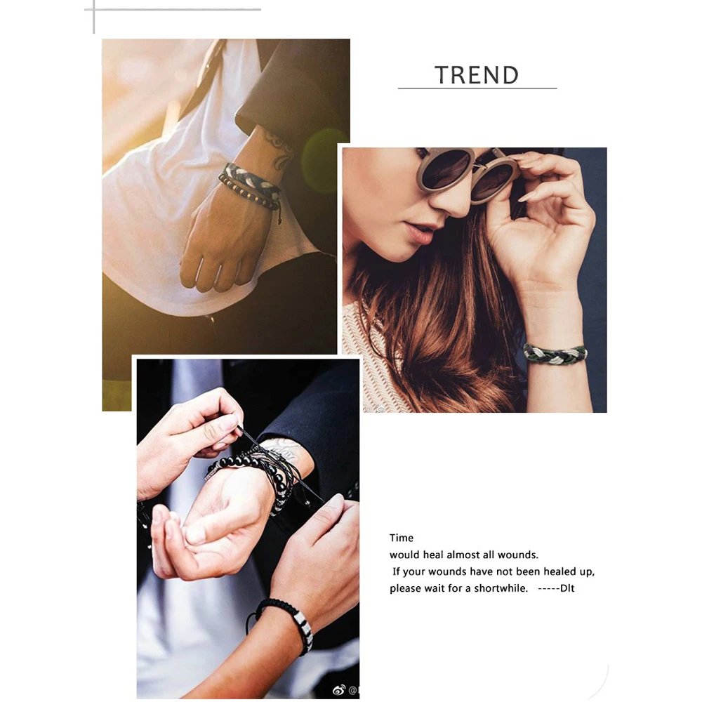 Браслеты mcllroy для женщин и мужчин модные ручные плетеные винтажные хлопковые