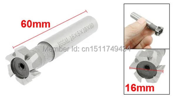 Прямой хвостовик 5/8 &quotx 1/5&quot HSS 8 флейт т Т образный Фрезерный резак 2 шт.|slot milling
