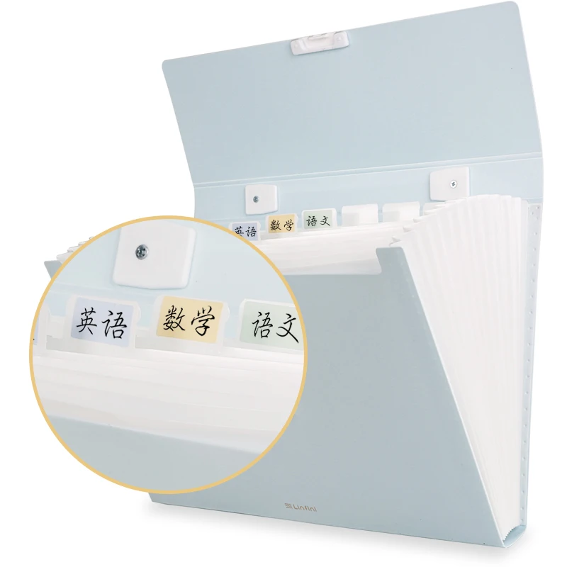 Deli 72410 a4 папка многослойная Сумка для органа Информация книга классификация тест